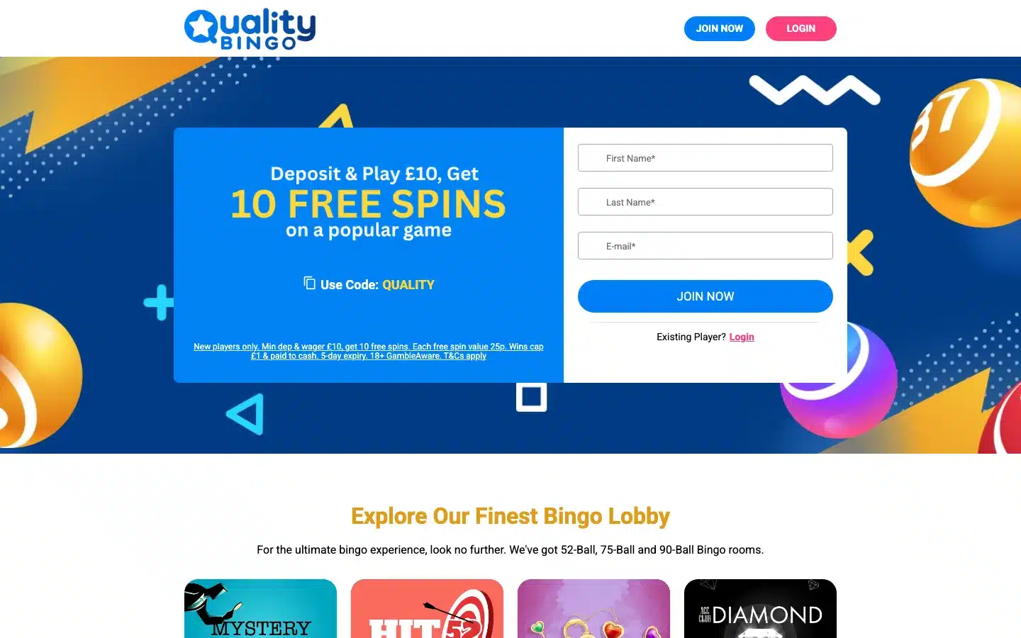 Quality Bingo screenshot 2026