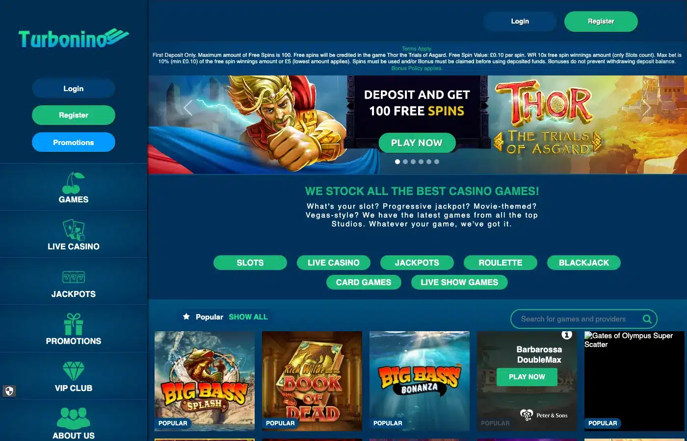 Turbonino screenshot