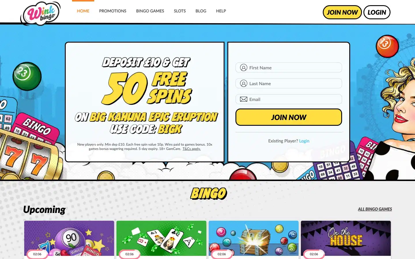 Wink Bingo screenshot 2026